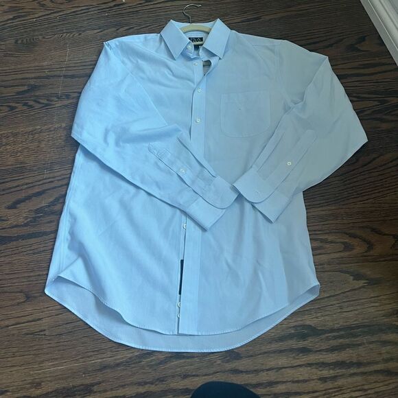 jos a bank long sleeve button down blue striped - Picture 1 of 3